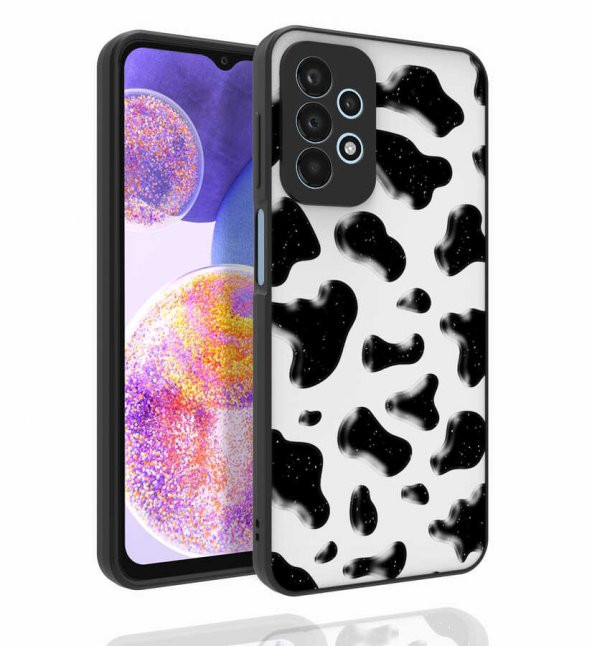 Galaxy A23 Kılıf Desenli Kamera Korumalı Parlak Zore Nora Kapak - 4
