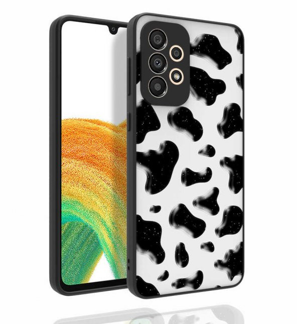 Galaxy A33 5G Kılıf Desenli Kamera Korumalı Parlak Zore Nora Kapak - 4