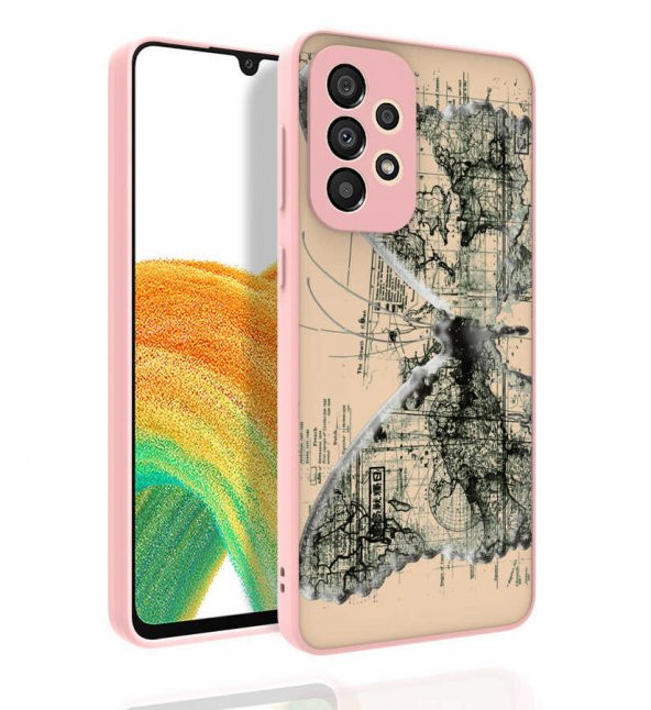Galaxy A33 5G Kılıf Desenli Kamera Korumalı Parlak Zore Nora Kapak - 6