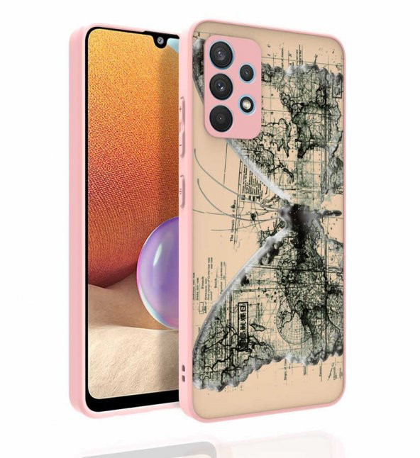Galaxy A32 4G Kılıf Desenli Kamera Korumalı Parlak Zore Nora Kapak - 6