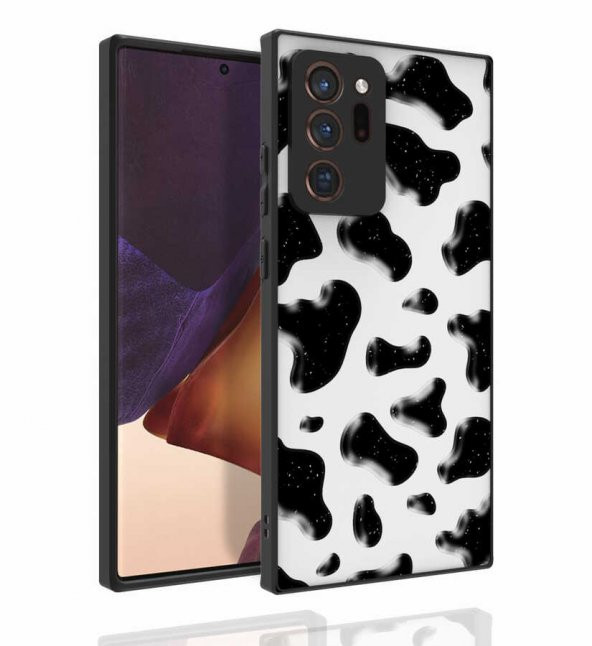 Galaxy Note 20 Ultra Kılıf Desenli Kamera Korumalı Parlak Zore Nora Kapak - 4