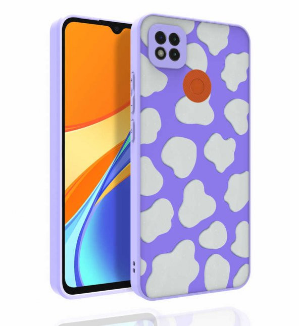 Xiaomi Redmi 9C Kılıf Desenli Kamera Korumalı Parlak Zore Nora Kapak - 8