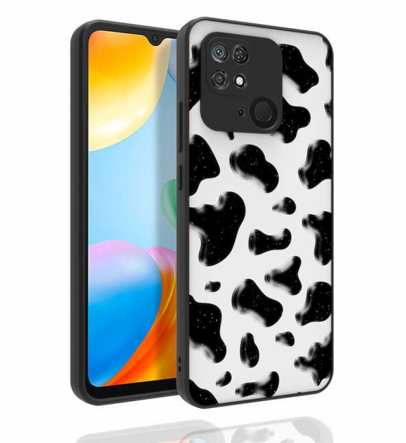 Xiaomi Redmi 10C Kılıf Desenli Kamera Korumalı Parlak Zore Nora Kapak - 4