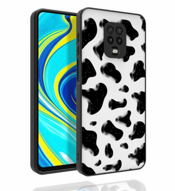 Xiaomi Redmi Note 9 Pro Kılıf Desenli Kamera Korumalı Parlak Zore Nora Kapak - 4