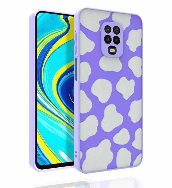 Xiaomi Redmi Note 9 Pro Kılıf Desenli Kamera Korumalı Parlak Zore Nora Kapak - 8