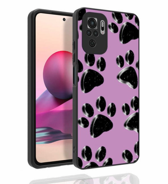 Xiaomi Redmi Note 10 Kılıf Desenli Kamera Korumalı Parlak Zore Nora Kapak - 5