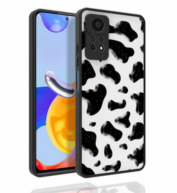 Xiaomi Redmi Note 11 Pro 5G Kılıf Desenli Kamera Korumalı Parlak Zore Nora Kapak - 4