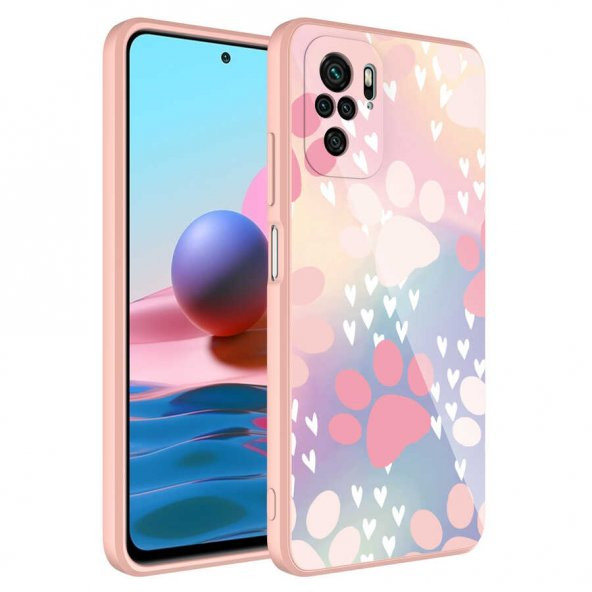 Xiaomi Poco M5S Kılıf Kamera Korumalı Desenli Sert Silikon Zore Epoksi Kapak - 6