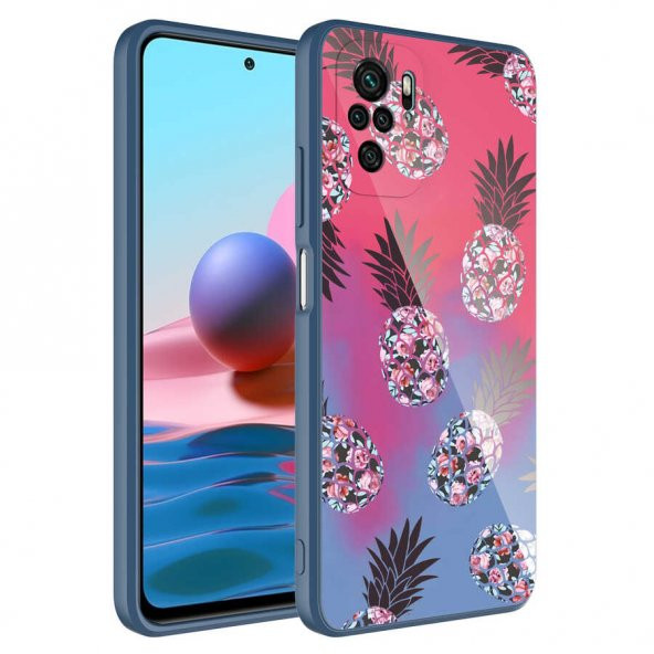 Xiaomi Poco M5S Kılıf Kamera Korumalı Desenli Sert Silikon Zore Epoksi Kapak - 7
