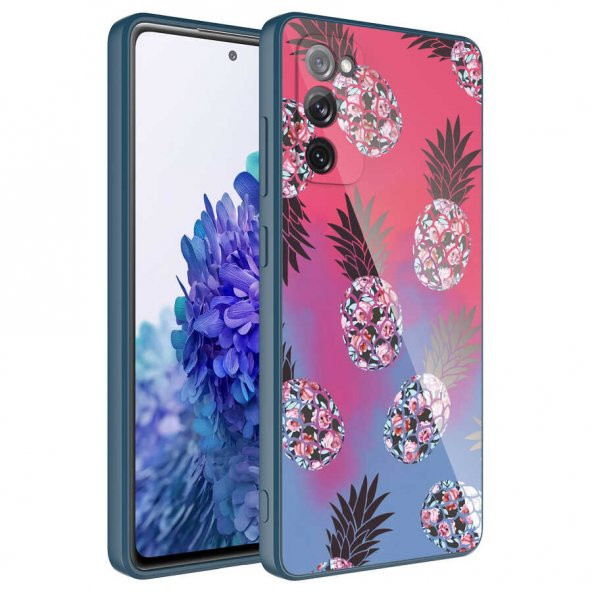 Galaxy S20 FE Kılıf Kamera Korumalı Desenli Sert Silikon Zore Epoksi Kapak - 9