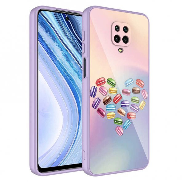 Xiaomi Redmi Note 9S Kılıf Kamera Korumalı Desenli Sert Silikon Zore Epoksi Kapak - 4