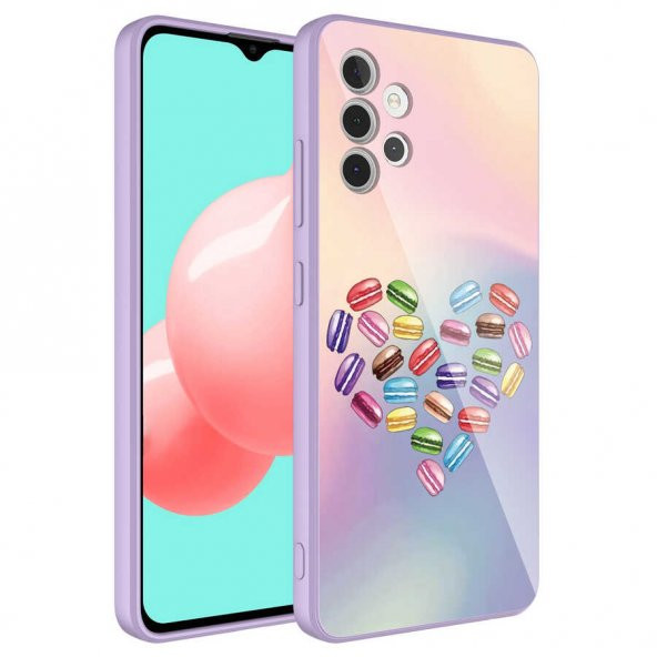 Galaxy A32 4G Kılıf Kamera Korumalı Desenli Sert Silikon Zore Epoksi Kapak - 4