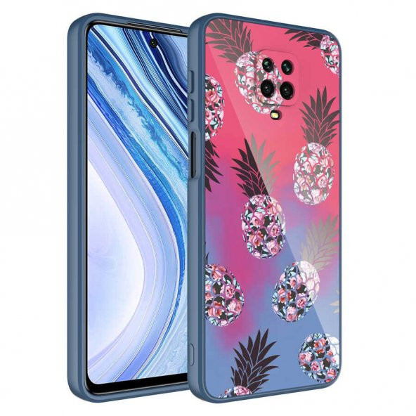 Xiaomi Redmi Note 9S Kılıf Kamera Korumalı Desenli Sert Silikon Zore Epoksi Kapak - 9