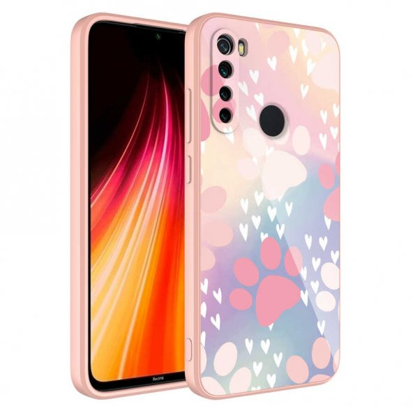 Xiaomi Redmi Note 8 Kılıf Kamera Korumalı Desenli Sert Silikon Zore Epoksi Kapak - 7