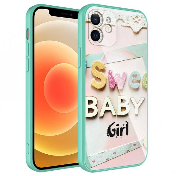 Apple iPhone 11 Kılıf Kamera Korumalı Desenli Sert Silikon Zore Epoksi Kapak - 5