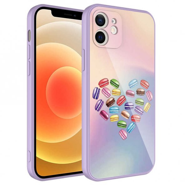 Apple iPhone 11 Kılıf Kamera Korumalı Desenli Sert Silikon Zore Epoksi Kapak - 8