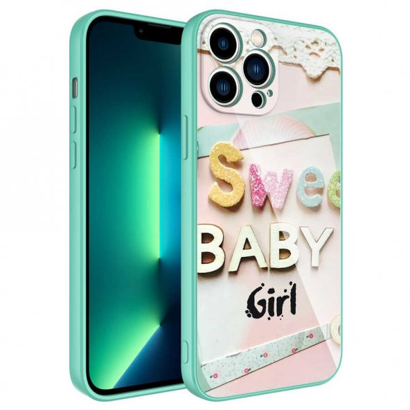 Apple iPhone 11 Pro Kılıf Kamera Korumalı Desenli Sert Silikon Zore Epoksi Kapak - 7