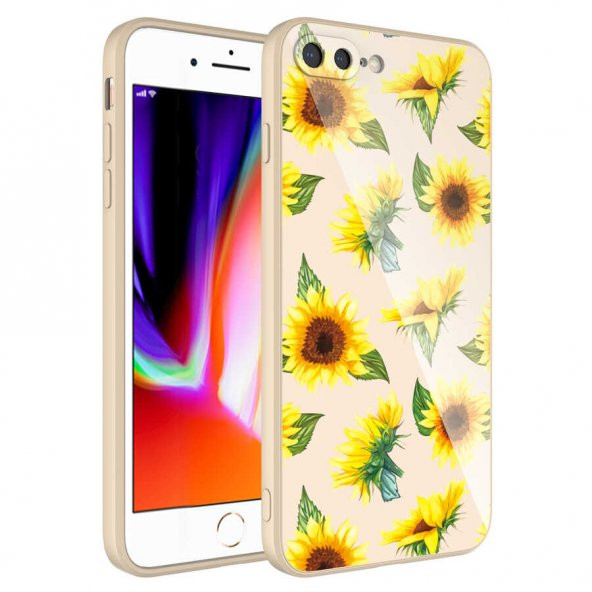 Apple iPhone 8 Plus Kılıf Kamera Korumalı Desenli Sert Silikon Zore Epoksi Kapak - 4