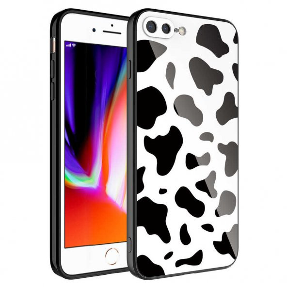 Apple iPhone 8 Plus Kılıf Kamera Korumalı Desenli Sert Silikon Zore Epoksi Kapak - 6