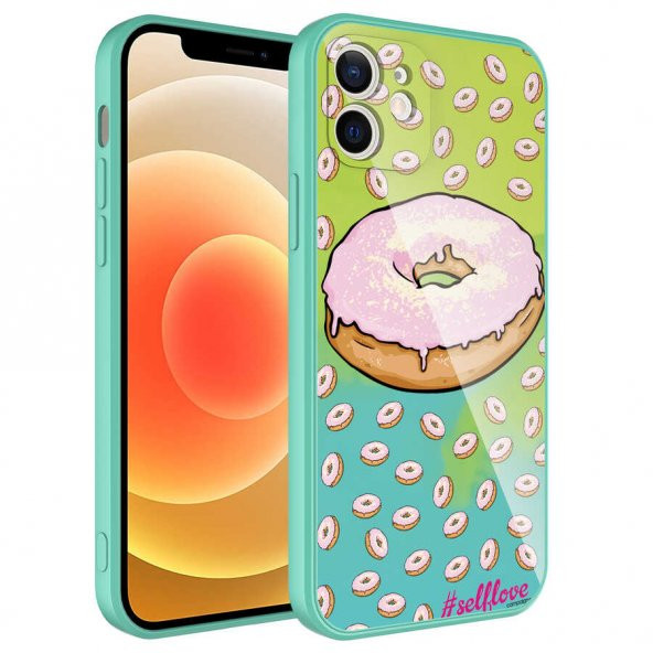 Apple iPhone 12 Kılıf Kamera Korumalı Desenli Sert Silikon Zore Epoksi Kapak - 11