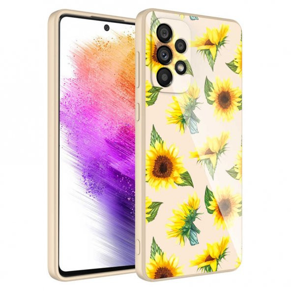 Galaxy A73 Kılıf Kamera Korumalı Desenli Sert Silikon Zore Epoksi Kapak - 4
