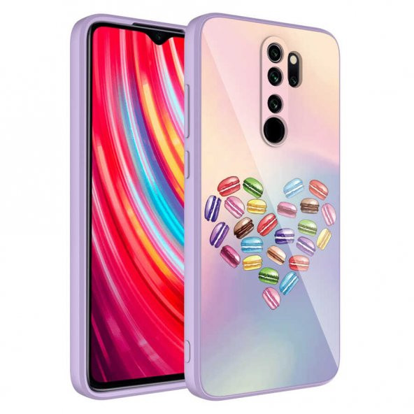 Xiaomi Redmi Note 8 Pro Kılıf Kamera Korumalı Desenli Sert Silikon Zore Epoksi Kapak - 4