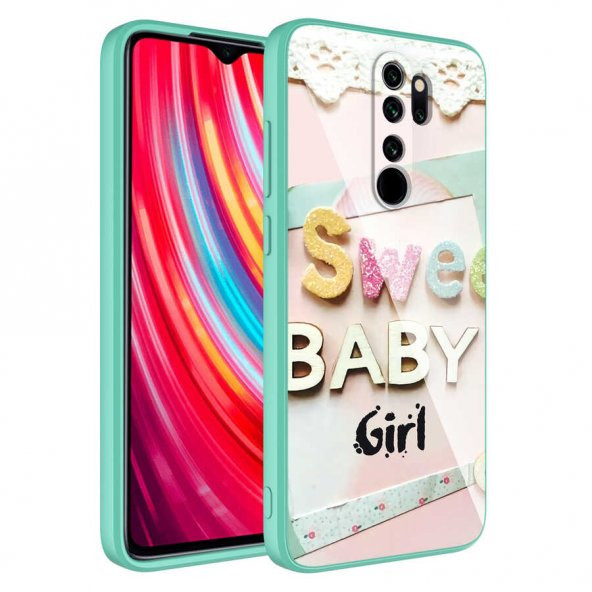 Xiaomi Redmi Note 8 Pro Kılıf Kamera Korumalı Desenli Sert Silikon Zore Epoksi Kapak - 7