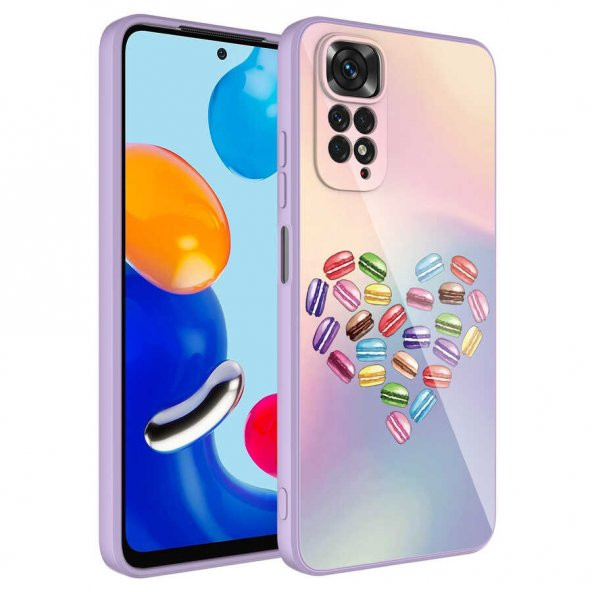 Xiaomi Redmi Note 11 Pro 5G Kılıf Kamera Korumalı Desenli Sert Silikon Zore Epoksi Kapak - 5