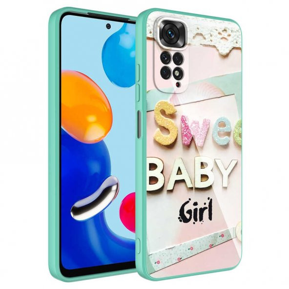 Xiaomi Redmi Note 11 Pro 5G Kılıf Kamera Korumalı Desenli Sert Silikon Zore Epoksi Kapak - 8