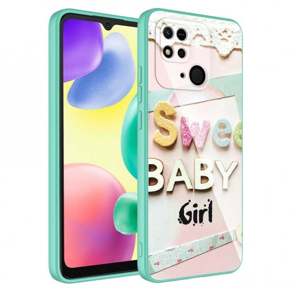 Xiaomi Poco C40 Kılıf Kamera Korumalı Desenli Sert Silikon Zore Epoksi Kapak - 7