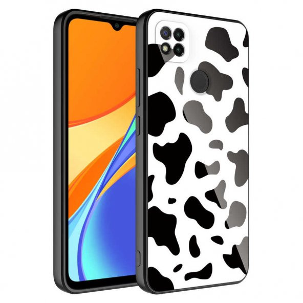 Xiaomi Redmi 9C Kılıf Kamera Korumalı Desenli Sert Silikon Zore Epoksi Kapak - 3