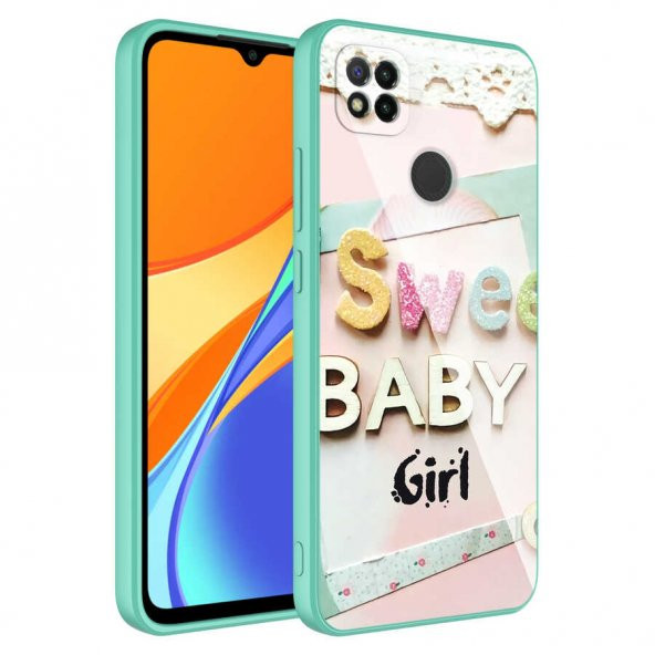 Xiaomi Redmi 9C Kılıf Kamera Korumalı Desenli Sert Silikon Zore Epoksi Kapak - 7