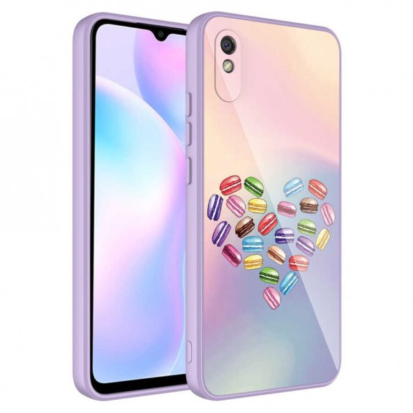 Xiaomi Redmi 9A Kılıf Kamera Korumalı Desenli Sert Silikon Zore Epoksi Kapak - 3