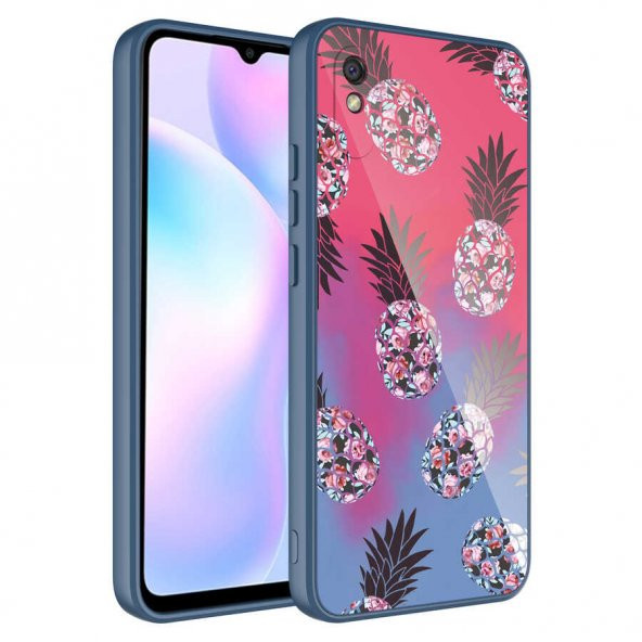 Xiaomi Redmi 9A Kılıf Kamera Korumalı Desenli Sert Silikon Zore Epoksi Kapak - 8