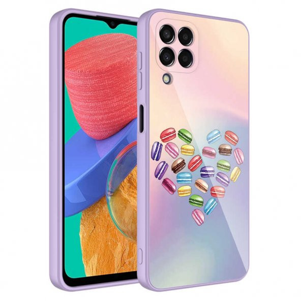 Galaxy M23 Kılıf Kamera Korumalı Desenli Sert Silikon Zore Epoksi Kapak - 4