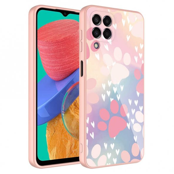 Galaxy M23 Kılıf Kamera Korumalı Desenli Sert Silikon Zore Epoksi Kapak - 8