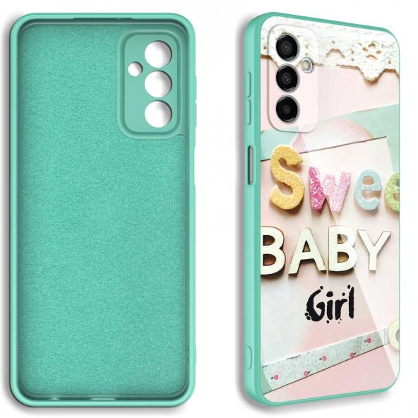 Galaxy M23 Kılıf Kamera Korumalı Desenli Sert Silikon Zore Epoksi Kapak - 11