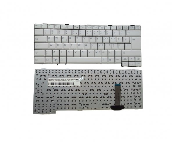Fujitsu Lifebook E751 Notebook Klavyesi - Beyaz - TR