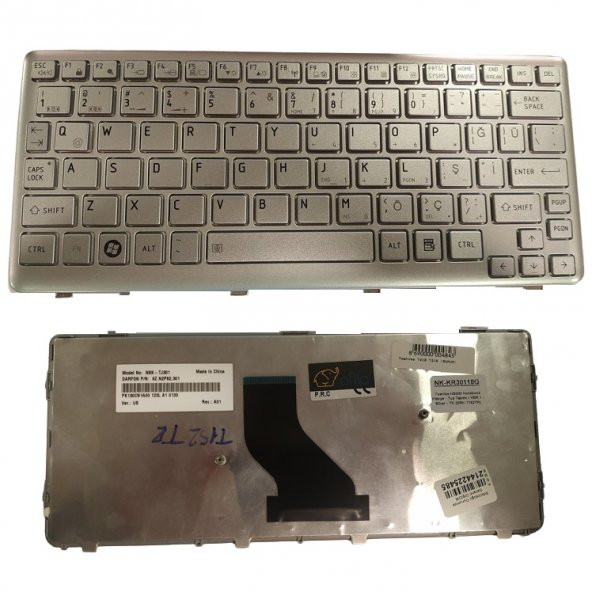 Toshiba PK1308O2A20 Klavyesi - Gümüş (Adaptasyonlu)