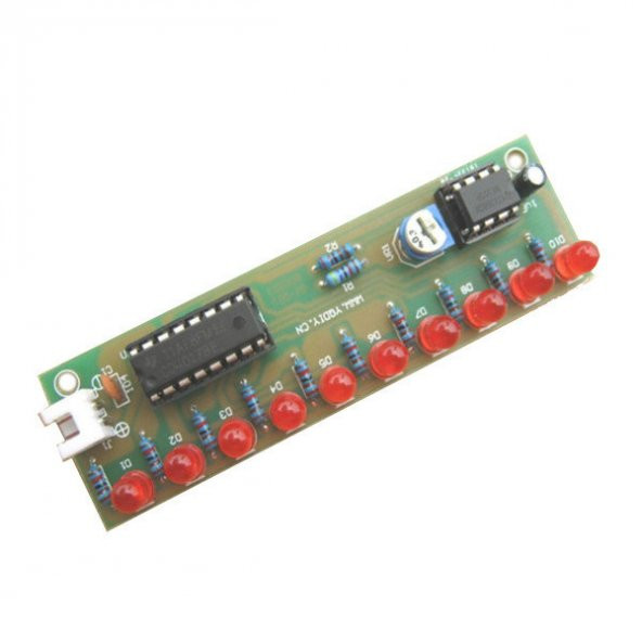 Yürüyen Işık Hobi Devresi DIP Entegreli - Resim 2