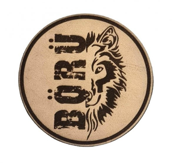 BÖRÜ YAZILI - Deri PEÇ - Arma - Askeri Patch ürün görseli