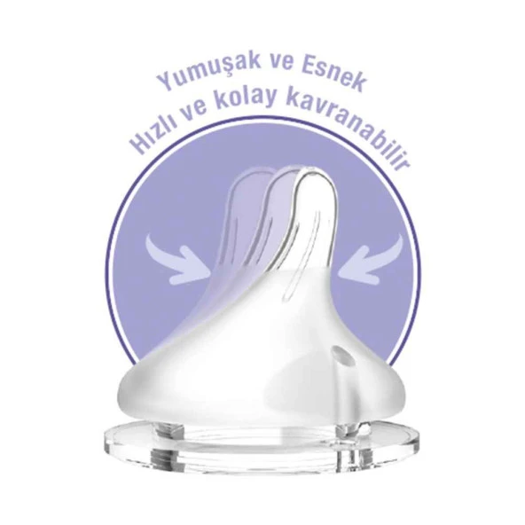 Lansinoh 76030 Natural Wave Biberon Emziği 2'li Hızlı Akış - 3