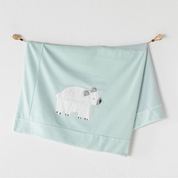 Andywawa Polar Bear Bebek Battaniyesi 90x85 Cm