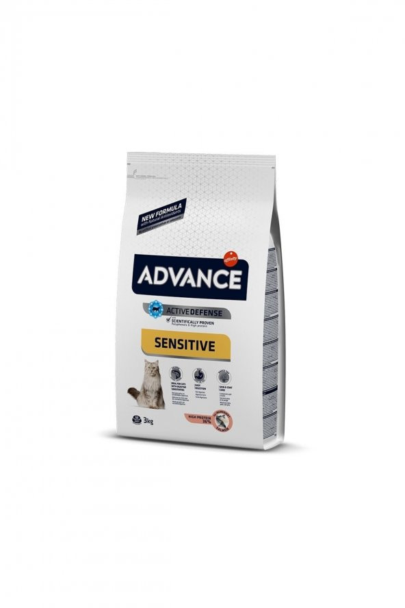 Advance Sensitive Somonlu Kedi Maması 3 Kg