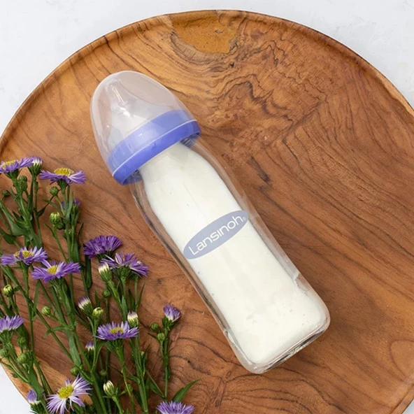 Lansinoh Cam Biberon & NaturalWave Biberon Emziği 240 Ml - 8