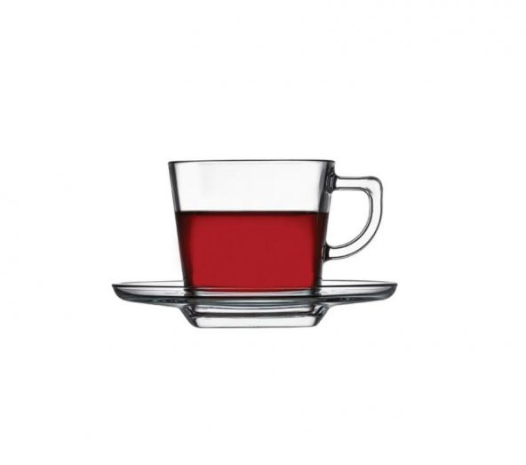 Paşabahçe 95307 Carre Çay-Nescafe Fincan Takımı