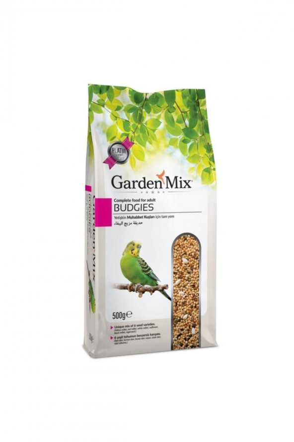 Gardenmix Platin Muhabbet Kuş Yemi 500 Gr