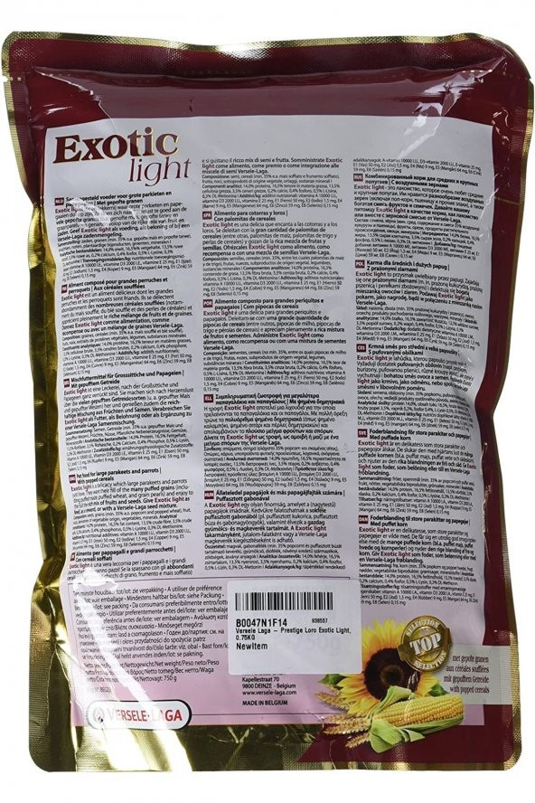 Xnews Versele Laga Exotic Lıght 750 Gr - 2