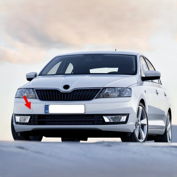 Skoda Rapid 2012-2021 Ön Tampon Çeki Çekme Demiri Kapağı 5JA807241 - 1