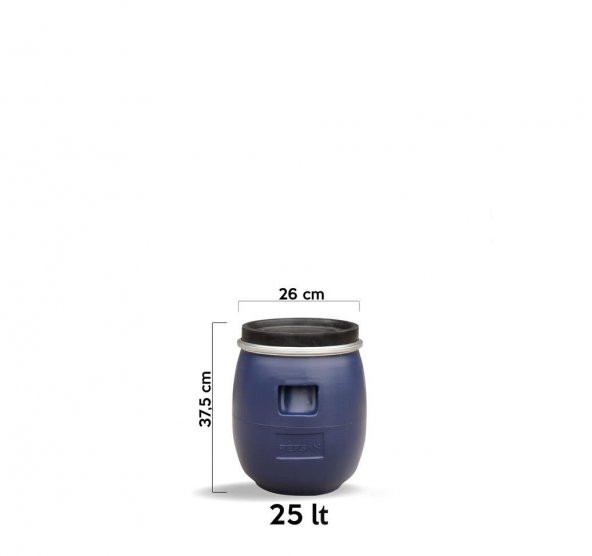 Plastik Varil Mavi Bidon 25 litre - 2